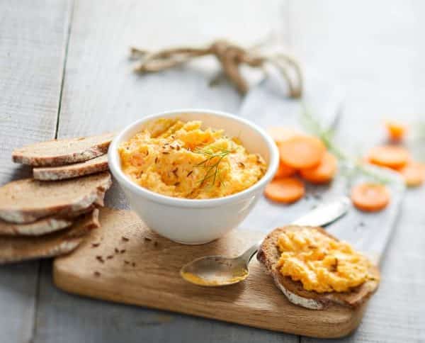 Tartinade aux carottes et noix de cajou