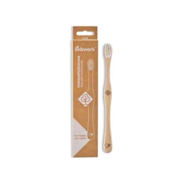 Brosse à Dents en Hêtre Suisse SOFT-arbre feuillu