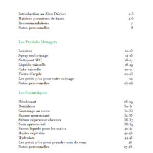 livret de recettes