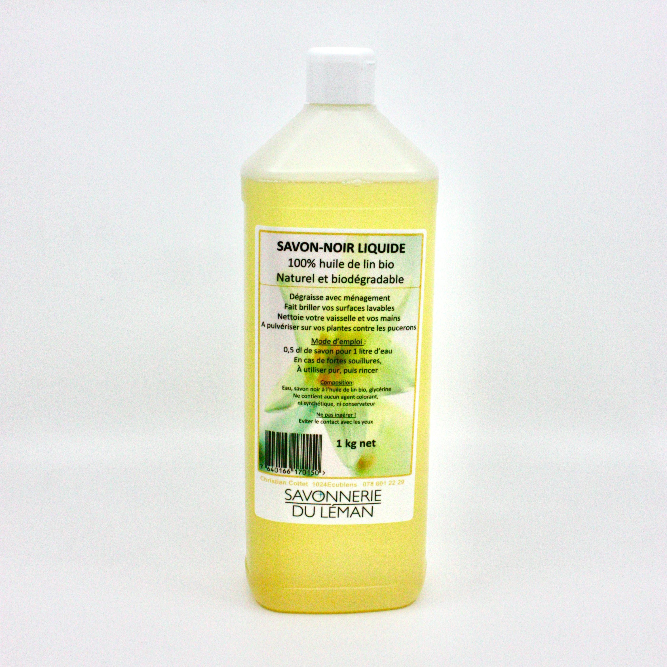 Savon Noir au Lin Local – Soin Nettoyant