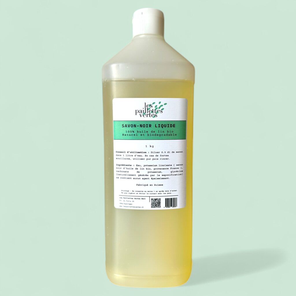 Savon Noir au Lin Local – Soin Nettoyant