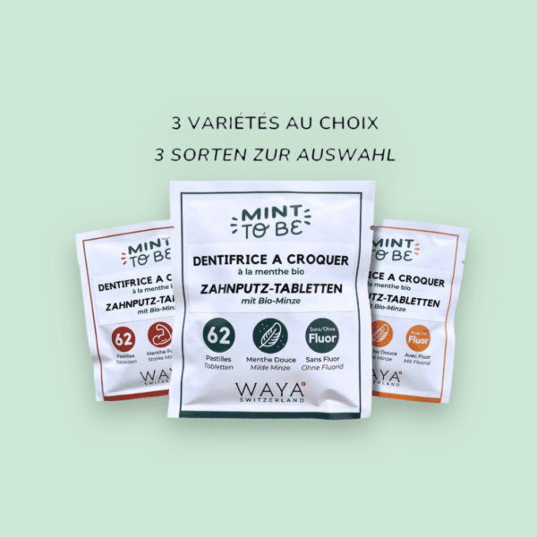 Dentifrice à Croquer Waya – Fraîcheur Suisse Naturelle