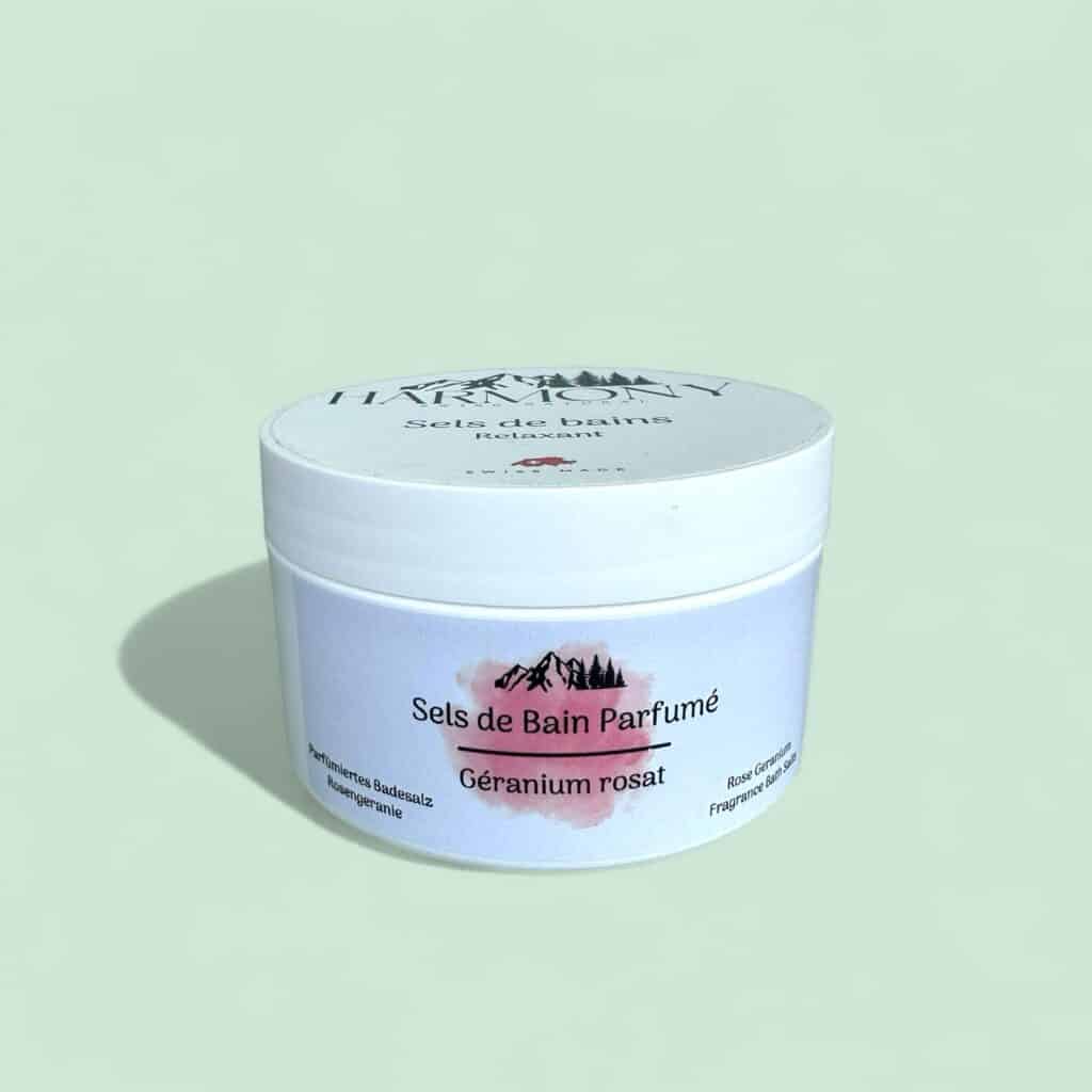 Sels de Bain Relaxant – Parfum Rose Naturel