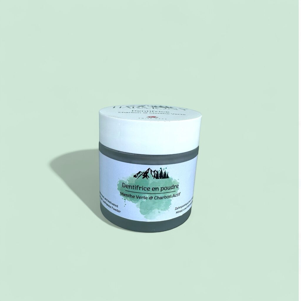 Dentifrice Charbon Menthe verte 100% Naturel