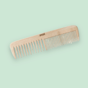 Peigne Double Dents en Bois – Soin Cheveux Naturel